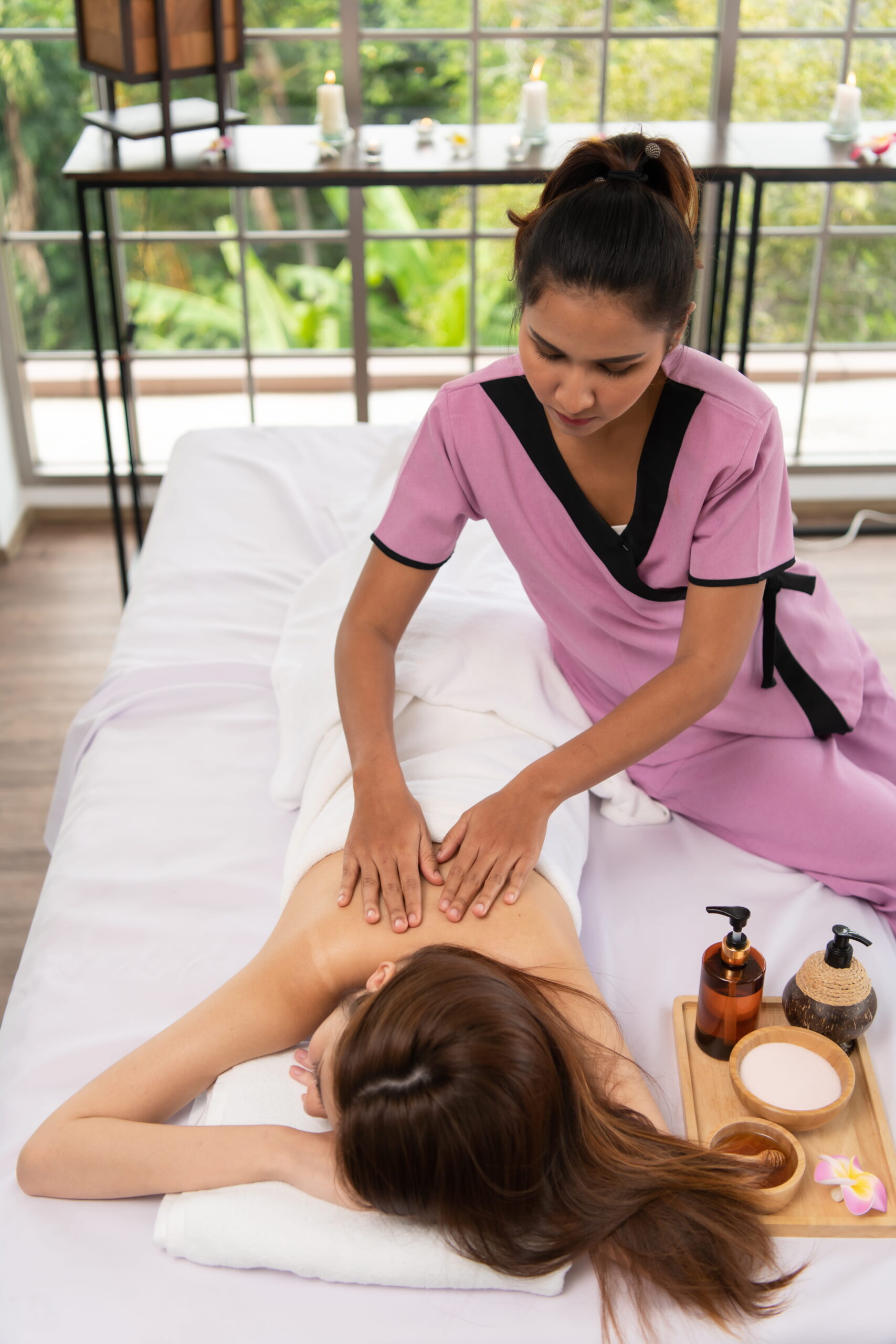 portrait young beautiful asian woman enjoys massage luxury spa resort 1 scaled
